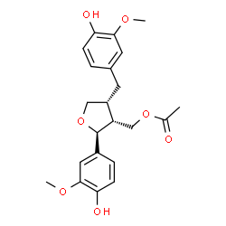 ChemSpider 2D Image | lariciresinol 3a-acetate | C22H26O7