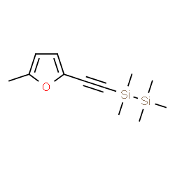 ChemSpider 2D Image | 1,1,1,2,2-Pentamethyl-2-[(5-methyl-2-furyl)ethynyl]disilane | C12H20OSi2