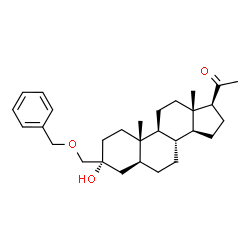 ChemSpider 2D Image | (3alpha,5alpha)-3-[(Benzyloxy)methyl]-3-hydroxypregnan-20-one | C29H42O3