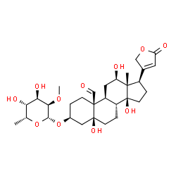 ChemSpider 2D Image | Toxicarioside C | C30H44O11