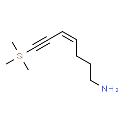 ChemSpider 2D Image | (4Z)-7-(Trimethylsilyl)-4-hepten-6-yn-1-amine | C10H19NSi
