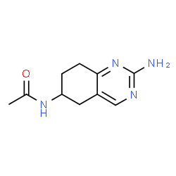 ChemSpider 2D Image | N-(2-Amino-5,6,7,8-tetrahydro-6-quinazolinyl)acetamide | C10H14N4O