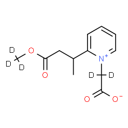ChemSpider 2D Image | (2-{4-[(~2~H_3_)Methyloxy]-4-oxo-2-butanyl}-1-pyridiniumyl)(~2~H_2_)acetate | C12H10D5NO4