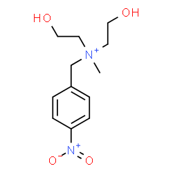 ChemSpider 2D Image | 2-Hydroxy-N-(2-hydroxyethyl)-N-methyl-N-(4-nitrobenzyl)ethanaminium | C12H19N2O4