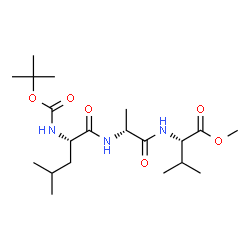 ChemSpider 2D Image | Methyl N-{[(2-methyl-2-propanyl)oxy]carbonyl}-L-leucyl-D-alanyl-L-valinate | C20H37N3O6