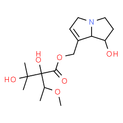 ChemSpider 2D Image | (1-Hydroxy-2,3,5,7a-tetrahydro-1H-pyrrolizin-7-yl)methyl 2,3-dihydroxy-2-(1-methoxyethyl)-3-methylbutanoate | C16H27NO6