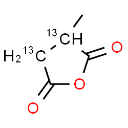 ChemSpider 2D Image | 3-Methyl(3,4-~13~C_2_)dihydro-2,5-furandione | C313C2H6O3