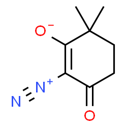 ChemSpider 2D Image | 2-Diazonio-6,6-dimethyl-3-oxo-1-cyclohexen-1-olate | C8H10N2O2