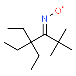 ChemSpider 2D Image | [(E)-(4,4-Diethyl-2,2-dimethyl-3-hexanylidene)amino]oxidanyl | C12H24NO