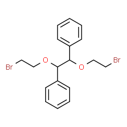 ChemSpider 2D Image | 1,1'-[1,2-Bis(2-bromoethoxy)-1,2-ethanediyl]dibenzene | C18H20Br2O2