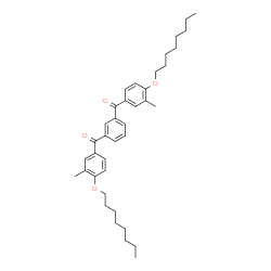 ChemSpider 2D Image | 1,3-Phenylenebis{[3-methyl-4-(octyloxy)phenyl]methanone} | C38H50O4