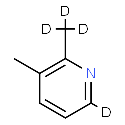 ChemSpider 2D Image | 6-deuterio-3-methyl-2-(trideuteriomethyl)pyridine | C7H5D4N