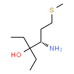 ChemSpider 2D Image | (4S)-4-Amino-3-ethyl-6-(methylsulfanyl)-3-hexanol | C9H21NOS