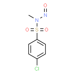 ChemSpider 2D Image | 4-Chloro-N-methyl-N-nitrosobenzenesulfonamide | C7H7ClN2O3S
