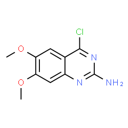 ChemSpider 2D Image | 4-Chloro-6,7-dimethoxy-2-quinazolinamine | C10H10ClN3O2