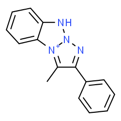 ChemSpider 2D Image | 3-Methyl-2-phenyl-9H-[1,2,3]triazolo[1,2-a]benzotriazol-4-ium | C15H13N4