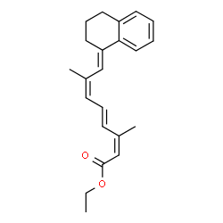 ChemSpider 2D Image | Ethyl (2Z,4E,6Z,8E)-8-(3,4-dihydro-1(2H)-naphthalenylidene)-3,7-dimethyl-2,4,6-octatrienoate | C22H26O2