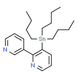 ChemSpider 2D Image | 3-(Tributylstannyl)-2,3'-bipyridine | C22H34N2Sn