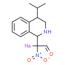 ChemSpider 2D Image | [1-(4-Isopropyl-1,2,3,4-tetrahydro-1-isoquinolinyl)-1-nitro-2-oxoethyl]sodium | C14H17N2NaO3