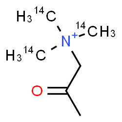 ChemSpider 2D Image | N,N,N-Tris[(~14~C)methyl]-2-oxo-1-propanaminium | C314C3H14NO