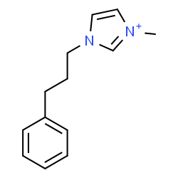 ChemSpider 2D Image | 1-Methyl-3-(3-phenylpropyl)-1H-imidazolium | C13H17N2