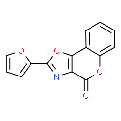 ChemSpider 2D Image | 2-(2-Furyl)-4H-chromeno[3,4-d][1,3]oxazol-4-one | C14H7NO4