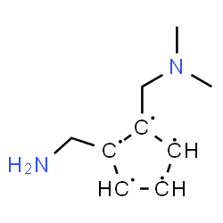ChemSpider 2D Image | 1-(Aminomethyl)-2-[(dimethylamino)methyl]-1,2,3,4,5-cyclopentanepentayl | C9H15N2