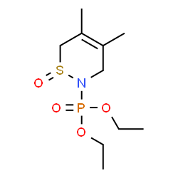 ChemSpider 2D Image | Diethyl (4,5-dimethyl-1-oxido-3,6-dihydro-2H-1,2-thiazin-2-yl)phosphonate | C10H20NO4PS