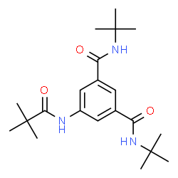 ChemSpider 2D Image | 5-[(2,2-Dimethylpropanoyl)amino]-N,N'-bis(2-methyl-2-propanyl)isophthalamide | C21H33N3O3