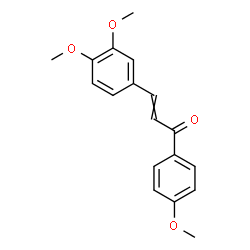 ChemSpider 2D Image | 3-(3,4-Dimethoxyphenyl)-1-(4-methoxyphenyl)-2-propen-1-one | C18H18O4