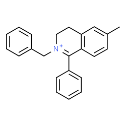 ChemSpider 2D Image | 2-Benzyl-6-methyl-1-phenyl-3,4-dihydroisoquinolinium | C23H22N