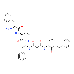 ChemSpider 2D Image | L-Phenylalanyl-N-{(1S)-1-[(3-{[(2S)-1-(benzyloxy)-4-methyl-1-oxo-2-pentanyl]amino}-2-methyl-3-oxopropanoyl)amino]-2-phenylethyl}-L-valinamide | C39H51N5O6