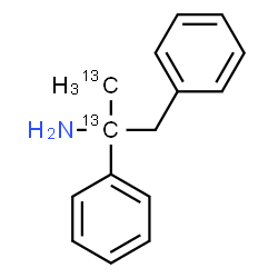 ChemSpider 2D Image | 1,2-Diphenyl-2-(2,3-~13~C_2_)propanamine | C1313C2H17N