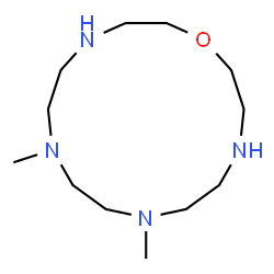 ChemSpider 2D Image | 7,10-Dimethyl-1-oxa-4,7,10,13-tetraazacyclopentadecane | C12H28N4O
