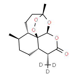 ChemSpider 2D Image | Artemisinin-d3 | C15H19D3O5