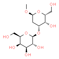 ChemSpider 2D Image | Methyl 2-deoxy-3-O-beta-D-galactopyranosyl-alpha-D-lyxo-hexopyranoside | C13H24O10