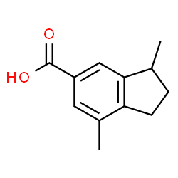 ChemSpider 2D Image | 3,7-Dimethyl-5-indanecarboxylic acid | C12H14O2