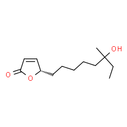 ChemSpider 2D Image | (5S)-5-(6-Hydroxy-6-methyloctyl)-2(5H)-furanone | C13H22O3