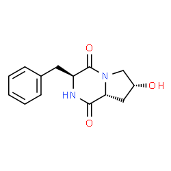 ChemSpider 2D Image | cyclo(D-cis-Hyp-L-Phe) | C14H16N2O3