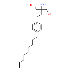 ChemSpider 2D Image | 2-Amino-2-[2-(4-nonylphenyl)ethyl]-1,3-propanediol | C20H35NO2