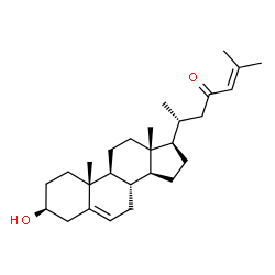 ChemSpider 2D Image | (3beta)-3-Hydroxycholesta-5,24-dien-23-one | C27H42O2