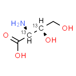 ChemSpider 2D Image | (2R,3R)-2-amino-3,4-dihydroxy-butanoic acid | C213C2H9NO4