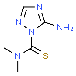 ChemSpider 2D Image | 5-Amino-N,N-dimethyl-1H-1,2,4-triazole-1-carbothioamide | C5H9N5S