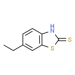 ChemSpider 2D Image | 6-Ethyl-1,3-benzothiazole-2(3H)-thione | C9H9NS2