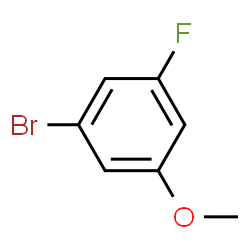 ChemSpider 2D Image | 1-Bromo-3-fluoro-5-methoxybenzene | C7H6BrFO