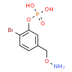 ChemSpider 2D Image | 5-[(Aminooxy)methyl]-2-bromophenyl dihydrogen phosphate | C7H9BrNO5P