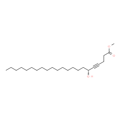 ChemSpider 2D Image | Methyl (6R)-6-hydroxy-4-docosynoate | C23H42O3