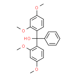 ChemSpider 2D Image | Bis(2,4-dimethoxyphenyl)(phenyl)methanol | C23H24O5