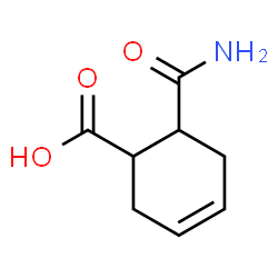 ChemSpider 2D Image | 6-Carbamoyl-3-cyclohexene-1-carboxylic acid | C8H11NO3