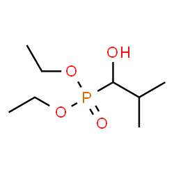 ChemSpider 2D Image | Diethyl (1-hydroxy-2-methylpropyl)phosphonate | C8H19O4P
